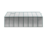 Gone Gardening Greenfingers Aluminium Greenhouse Polycarbonate - 5.1 x 2.4 x 2.1M