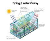 Gone Gardening Greenfingers Aluminium Greenhouse Polycarbonate - 5.1 x 2.4 x 2.1M