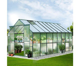 Gone Gardening Greenfingers Aluminium Greenhouse Polycarbonate - 5.1 x 2.4 x 2.1M