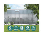 Greenfingers Polycarbonate Greenhouse Australia 4.1 x 2.5 x 2.26M