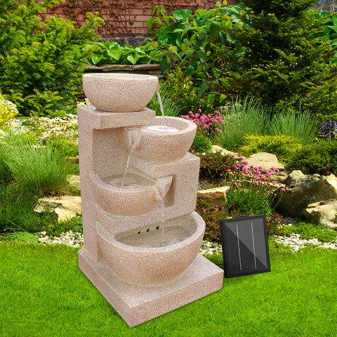 Gardeon-4-Tier-Solar-Powered-Water-Fountain-with-Light-Sand-Beige