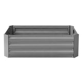 Green Fingers Set of 2 120 x 90cm Raised Garden Bed - Aluminium Grey