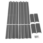 Green Fingers Set of 2 120 x 90cm Raised Garden Bed - Aluminium Grey