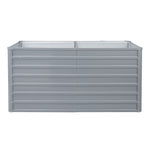 Greenfingers Galvanised Steel Raised Garden Bed Instant Planter 160 x 80 x 77cm Aluminium X2