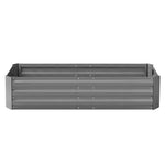 Green Fingers 2-piece Set 210x190 Grey Aluminium Raised Garden Bed | Elevated Gardening Solution