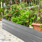 Greenfingers 2x Galvanised Steel Raised Garden Bed Instant Planter AlumGrey 150cmx90cm