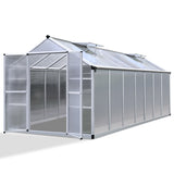 Green Fingers 4.1 x 2.5m Polycarbonate Aluminium Greenhouse