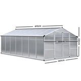 Greenfingers Polycarbonate Greenhouse Australia 4.1 x 2.5 x 2.26M