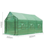 Greenfingers Walk-In Greenhouse 3.5 x 2 x 2m - All Year Round Garden Solution