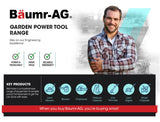 BAUMR-AG 40V Battery Powered Lawn Mower - 2x Lithium Batteries